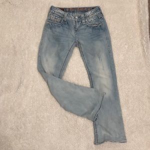 Lightly Distressed Rock Revival Jeans